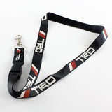 JDM TRD Racing Carbon Fiber Look Embroidery Seat Belt Cover Shoulder Pads 2pcs with TRD Keychain