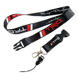 JDM TRD Racing Carbon Fiber Look Embroidery Seat Belt Cover Shoulder Pads 2pcs with TRD Keychain