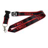JDM TRD Sports Racing Carbon Fiber Look Embroidery Seat Belt Cover Shoulder Pads 2pcs with TRD Keychain