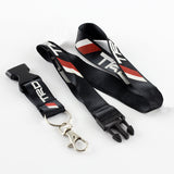 JDM TRD Sports Racing Carbon Fiber Look Embroidery Seat Belt Cover Shoulder Pads 2pcs with TRD Keychain