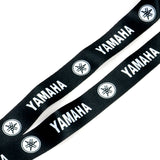YAMAHA Racing Set of Blue/Black Biker Keychain Lanyard Motorcycle Key chain Strap Tag