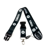 YAMAHA Racing Set of Blue/Black Biker Keychain Lanyard Motorcycle Key chain Strap Tag