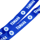 Blue Set of YAMAHA Racing Biker Keychain Lanyard Motorcycle Key chain Strap Tag