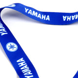 Blue Set of YAMAHA Racing Biker Keychain Lanyard Motorcycle Key chain Strap Tag