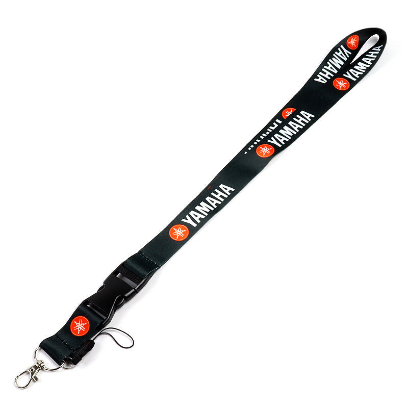 YAMAHA Racing Set of Black/Red Biker Keychain Lanyard Motorcycle