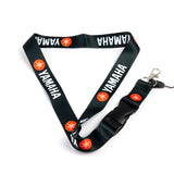 YAMAHA Racing Black/Red Biker Keychain Lanyard Motorcycle Key chain Strap Tag