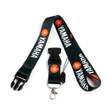 YAMAHA Racing Set of Black/Red Biker Keychain Lanyard Motorcycle Key chain Strap Tag