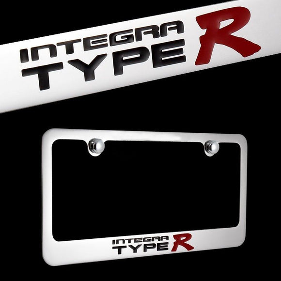 ACURA INTEGRA TYPE R Chrome Plated Brass License Plate Frame Officially Licensed
