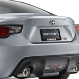 Mazda Speed Motor Sports Black ABS License Plate Frame with Silver Emblem x2