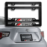 2pcs ABS License Plate JDM TRD SPORT Frame for Toyota Tundra Supra MR2 tC with Emblem