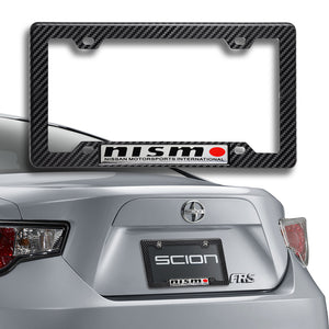 Nissan Nismo Carbon Fiber Look ABS License Plate Frame with Emblem