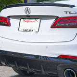 ACURA Front/ Rear Mirror Chrome Laser Etched Cut-Out Stainless Steel License Plate Frame