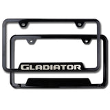 Au-Tomotive Gold for JEEP GLADIATOR Stainless Steel Laser Etched License Plate Frame - GF.GLAD.EB