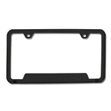 Au-Tomotive Gold Genuine JEEP Laser Etched Logo Mountain Rugged Black Stainless Steel Cut-Out License Plate Frame GF.JEEM.ERB