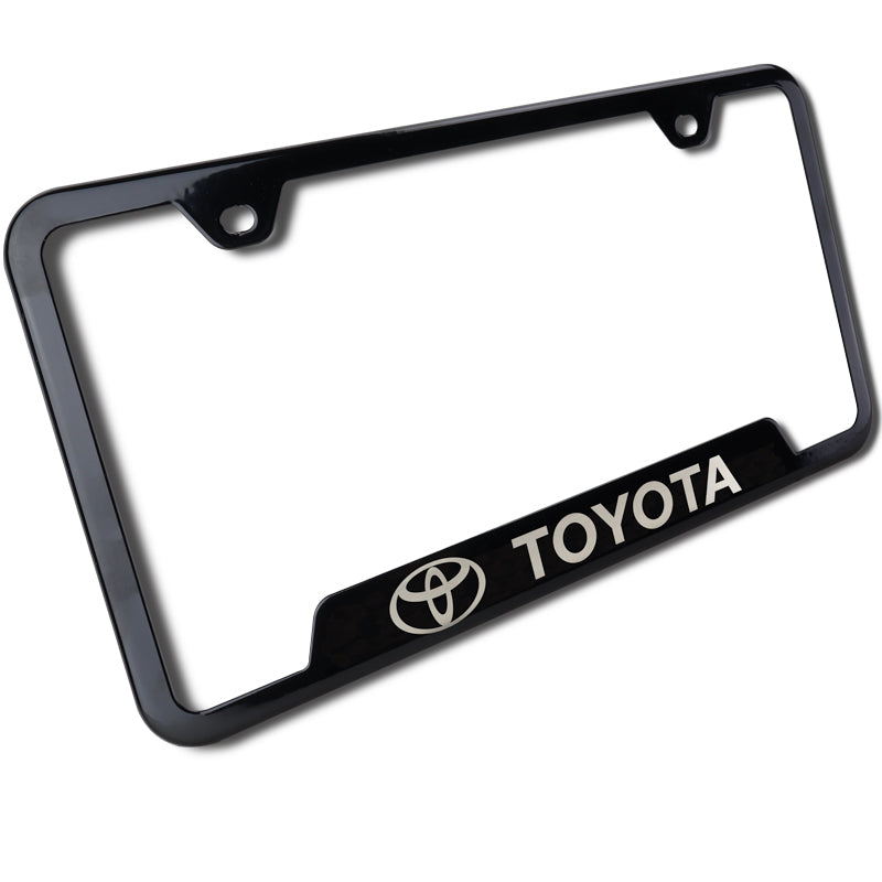 thumbnail image 2 of 3D Toyota Camry Stainless Steel License Plate Frame – Black Finished, Unbranded 2 of 4