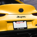 Toyota Stainless Steel OFFICIAL LICENSED Laser Etched License Plate Black Frame - SP.TOY.UB