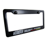 Mugen Black ABS License Plate Frame with Caps