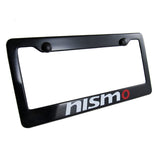 Nissan Nismo Black ABS License Plate Frame with Caps x2