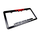 Toyota TRD Black ABS License Plate Frame with Caps x2