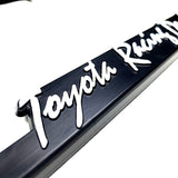 Toyota TRD Black ABS License Plate Frame with Caps x2