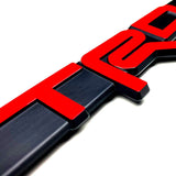TRD OFF ROAD Toyota Tacoma OEM 3D ABS Molded Nameplate Door Emblem Badge with License Plate Frame with Caps