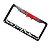 TRD OFF ROAD Toyota Tacoma OEM 3D ABS Molded Nameplate Door Emblem Badge with License Plate Frame with Caps