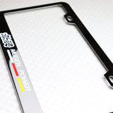 Mugen Chrome Stainless Steel License Plate Frame with Caps x2