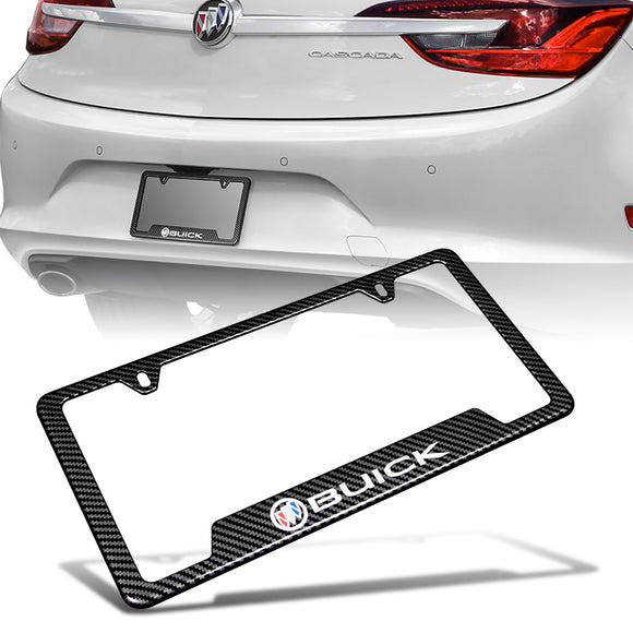 X1 For BUICK Carbon Fiber Look License Plate Frame ABS New