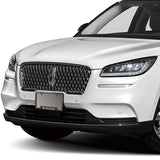 Lincoln 2 pcs Carbon Fiber Look High Quality ABS License Plate Frames with Caps Bolt Screw Set