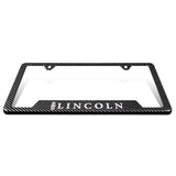 For LINCOLN Carbon Fiber Look License Plate Frame ABS X1