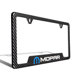 New For MOPAR Carbon Fiber Look License Plate Frame ABS X1