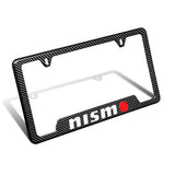 NISSAN NISMO Carbon Fiber Look License Plate Frame ABS X1
