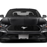 Ford Mustang SET Stainless Steel License Plate Black Frame 2pcs Brand New with Caps Bolt