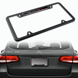 2pcs Brand New MERCEDES-BENZ 2018 2019 Black METAL license plate frame Stainless