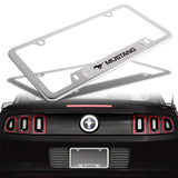 Ford Mustang Brand New SET Stainless Steel License Plate Frame 2pcs with Caps Bolt