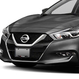 NISSAN Stainless Steel Black License Plate Frame 2pcs Brand New SET with Caps Bolt