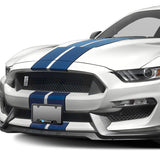 FORD Racing SET Stainless Steel Black License Plate Frame 2pcs Brand New with Caps Bolt