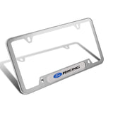 FORD Racing SET Stainless Steel 2pcs License Plate Frame with Caps Bolt Brand New