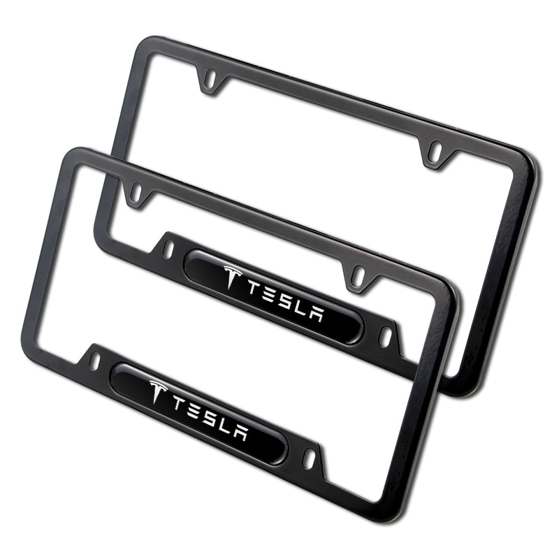 Tesla Model 3 License Plate Frame (Satin Black Tesla Model 3 License Plate Frame (Satin Black