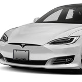 TESLA Stainless Steel License Plate Frame 2pcs Brand New Black SET with Caps Bolt