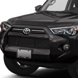 TOYOTA Black SET Stainless Steel License Plate Frame 2pcs with Caps Bolt Brand New