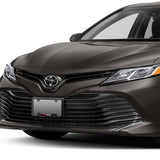 TOYOTA Black SET Stainless Steel License Plate Frame 2pcs with Caps Bolt Brand New