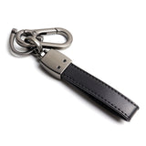 LANDROVER Universal Black 3D Logo Leather Metal Gift Decor Quick Release Lanyard Keychain
