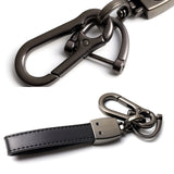 TOYOTA TRD Universal Black 3D Logo Leather Metal Gift Decor Quick Release Lanyard Keychain SUPRA COROLLA Camry