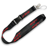 AuTomotive Gold Car Logo Neck Strap Cellphone Red Lanyard Keyring Key Chain for Dodge SRT