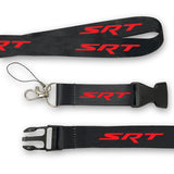 AuTomotive Gold Car Logo Neck Strap Cellphone Red Lanyard Keyring Key Chain for Dodge SRT