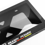 MUGEN POWER Carbon Look License Plate Cover Protector Shield Frame + Bracket