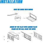 NISMO NISSAN Carbon Look License Plate Cover Protector Shield Frame + Bracket