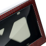 NISMO Nissan Real Carbon Fiber License Plate Cover Protector Red Shield Frame with Bracket