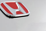 For HONDA Front 3D Mirror Stainless Steel License Plate Frame with Chrome Caps